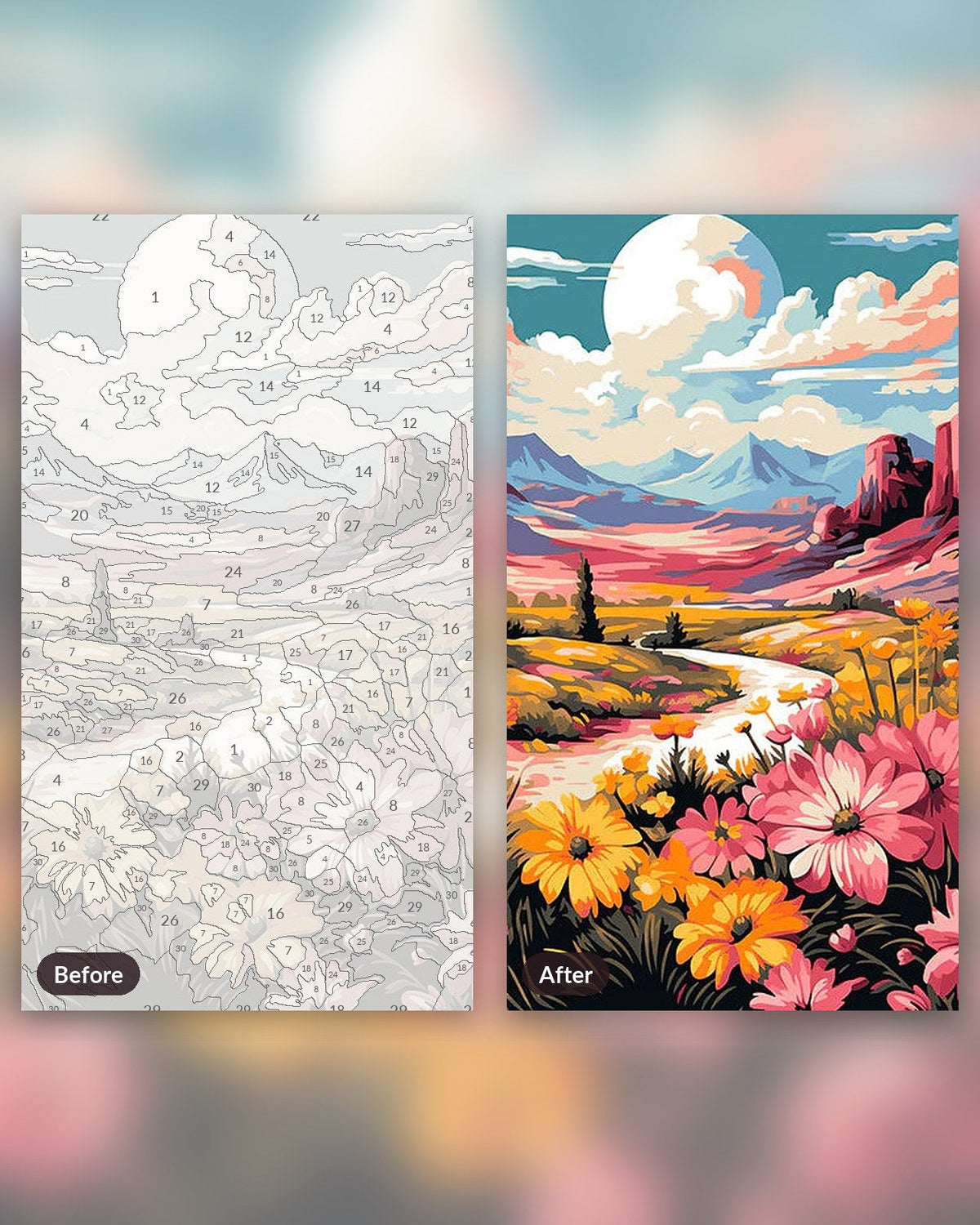 Flower Valley | Paint by Numbers Kit