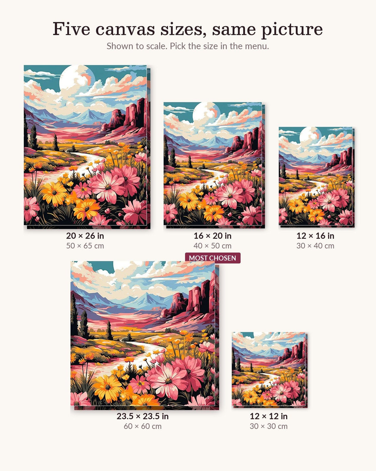 Flower Valley | Paint by Numbers Kit