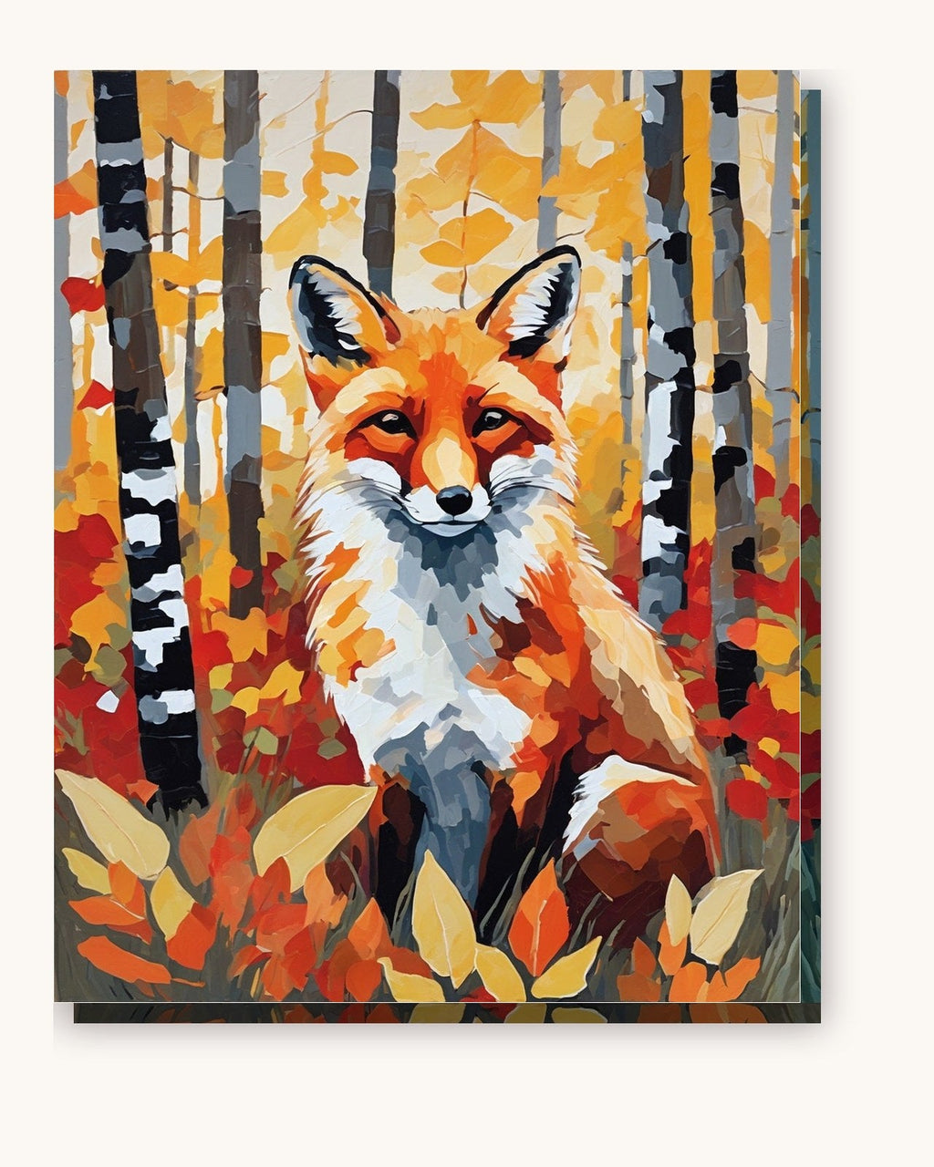 Fox in the Birch Wood | Paint by Numbers Kit