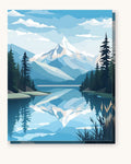 The Glacial Crest | Paint by Numbers Kit