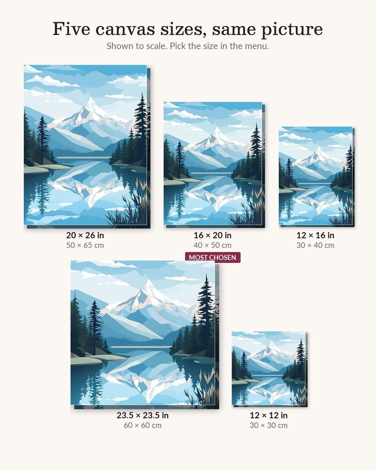The Glacial Crest | Paint by Numbers Kit