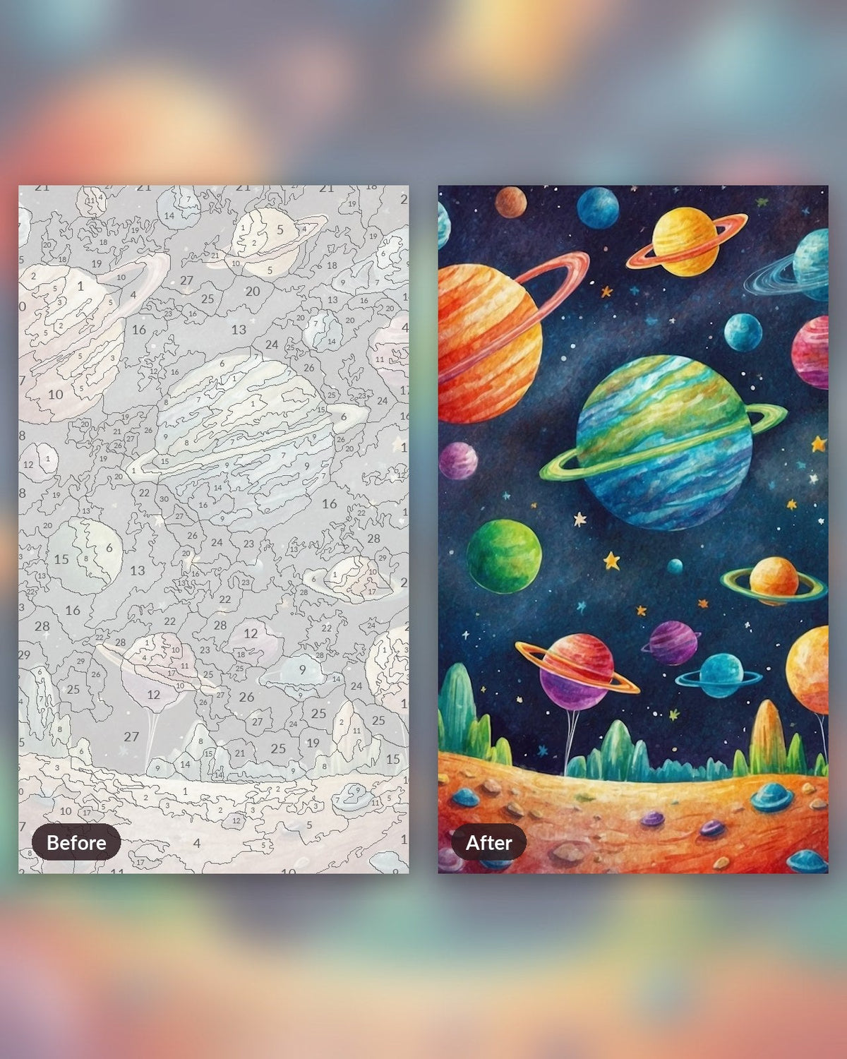 Galactic Orbs | Paint by Numbers Kit
