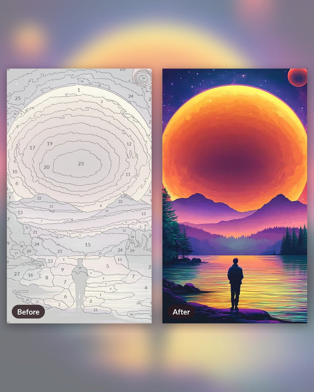 Glowing Sun | Paint by Numbers Kit