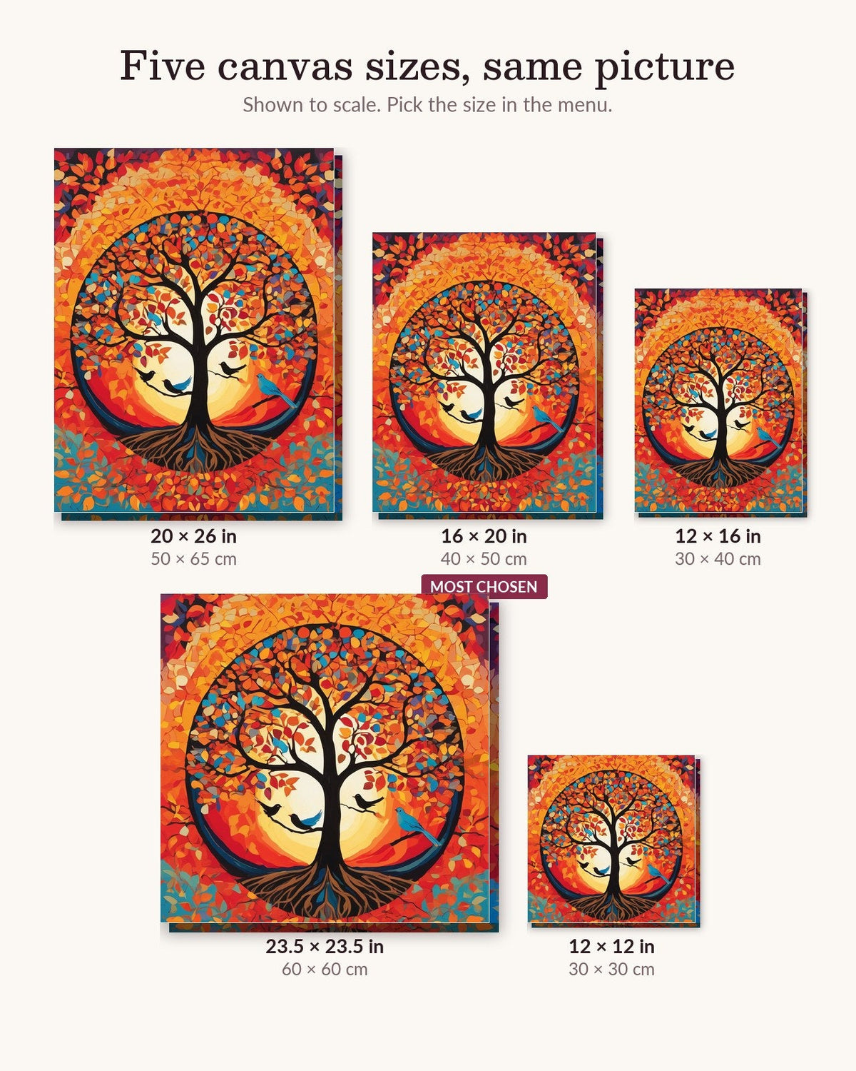 Golden Tree of Life | Paint by Numbers Kit for Adults