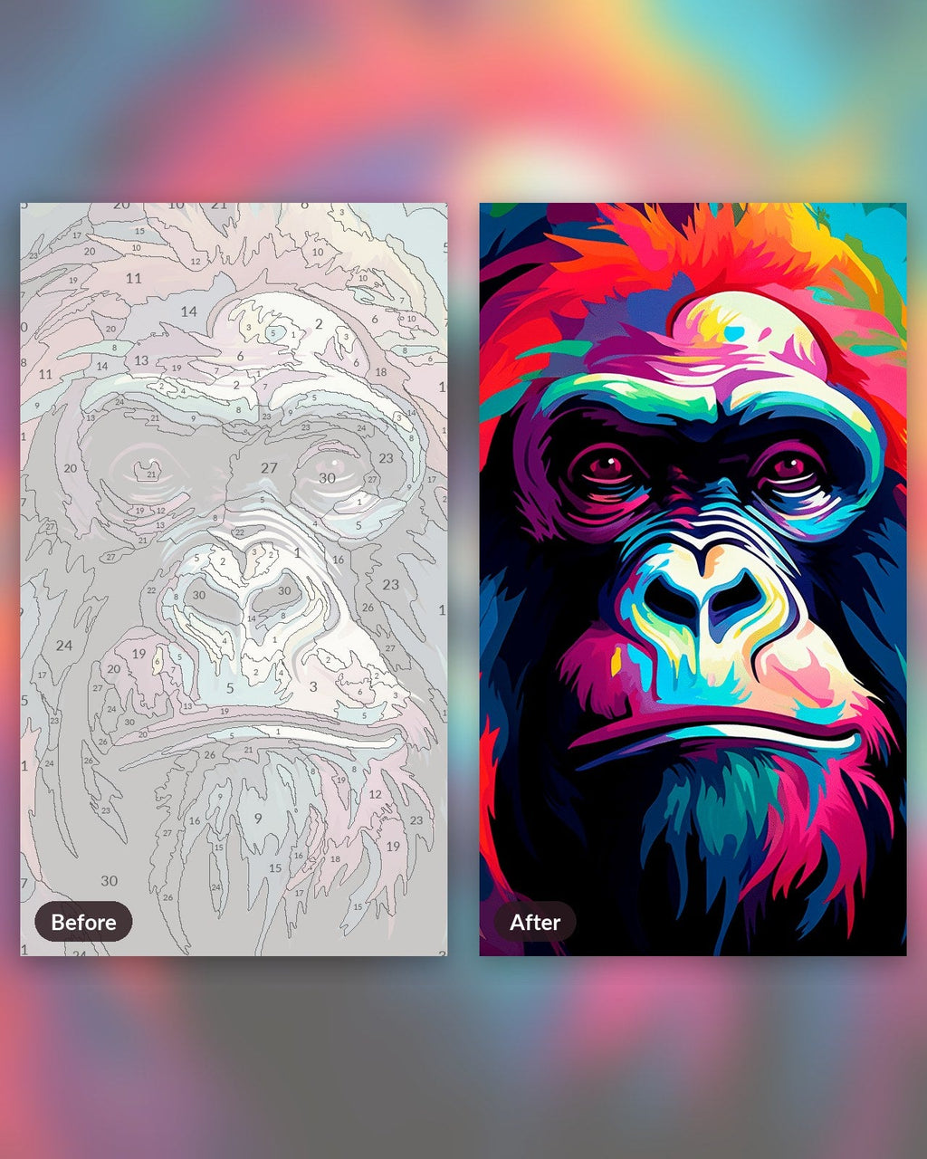 Gorilla’s Insight | Paint by Numbers Kit