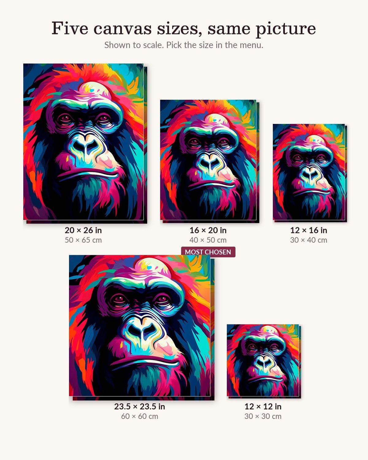 Gorilla’s Insight | Paint by Numbers Kit