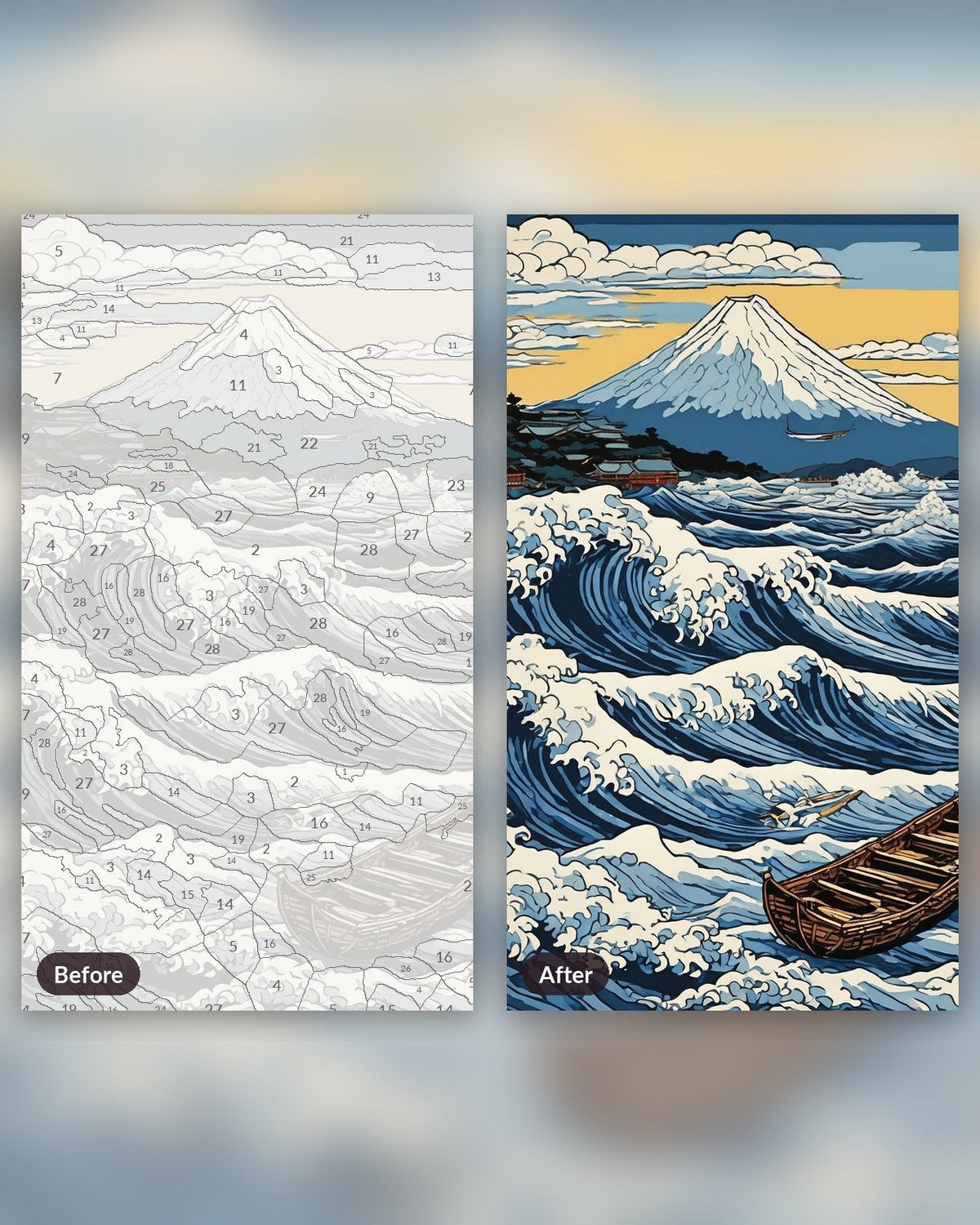 Great Wave after Hokusai | Paint by Numbers Kit