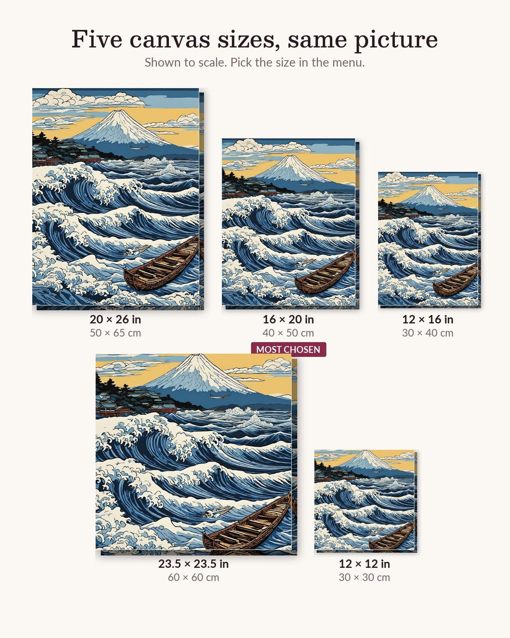 Great Wave after Hokusai | Paint by Numbers Kit
