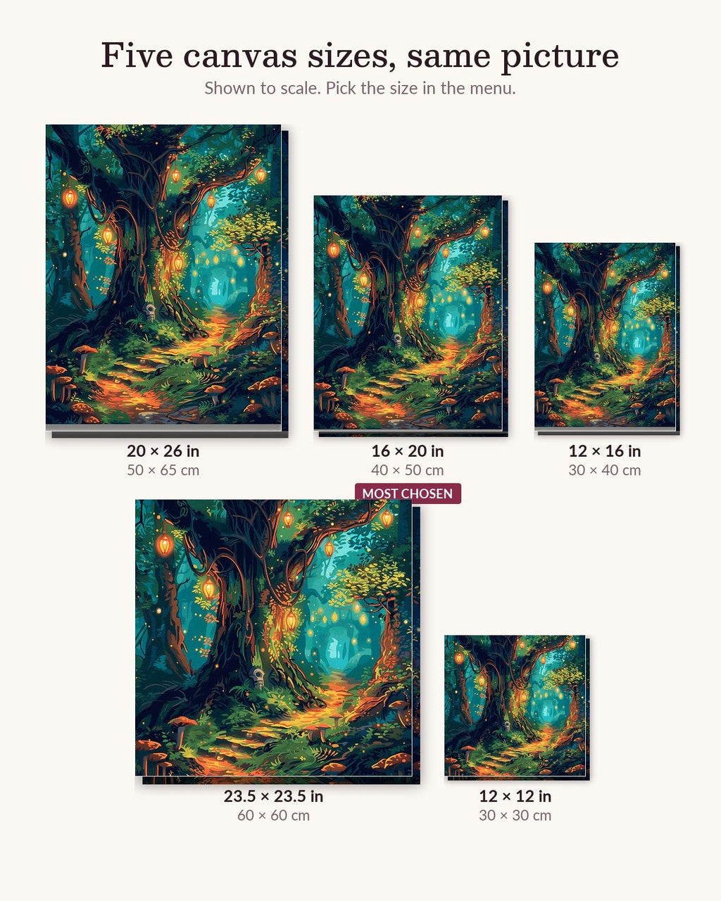 Illuminated Woodland | Paint by Numbers Kit