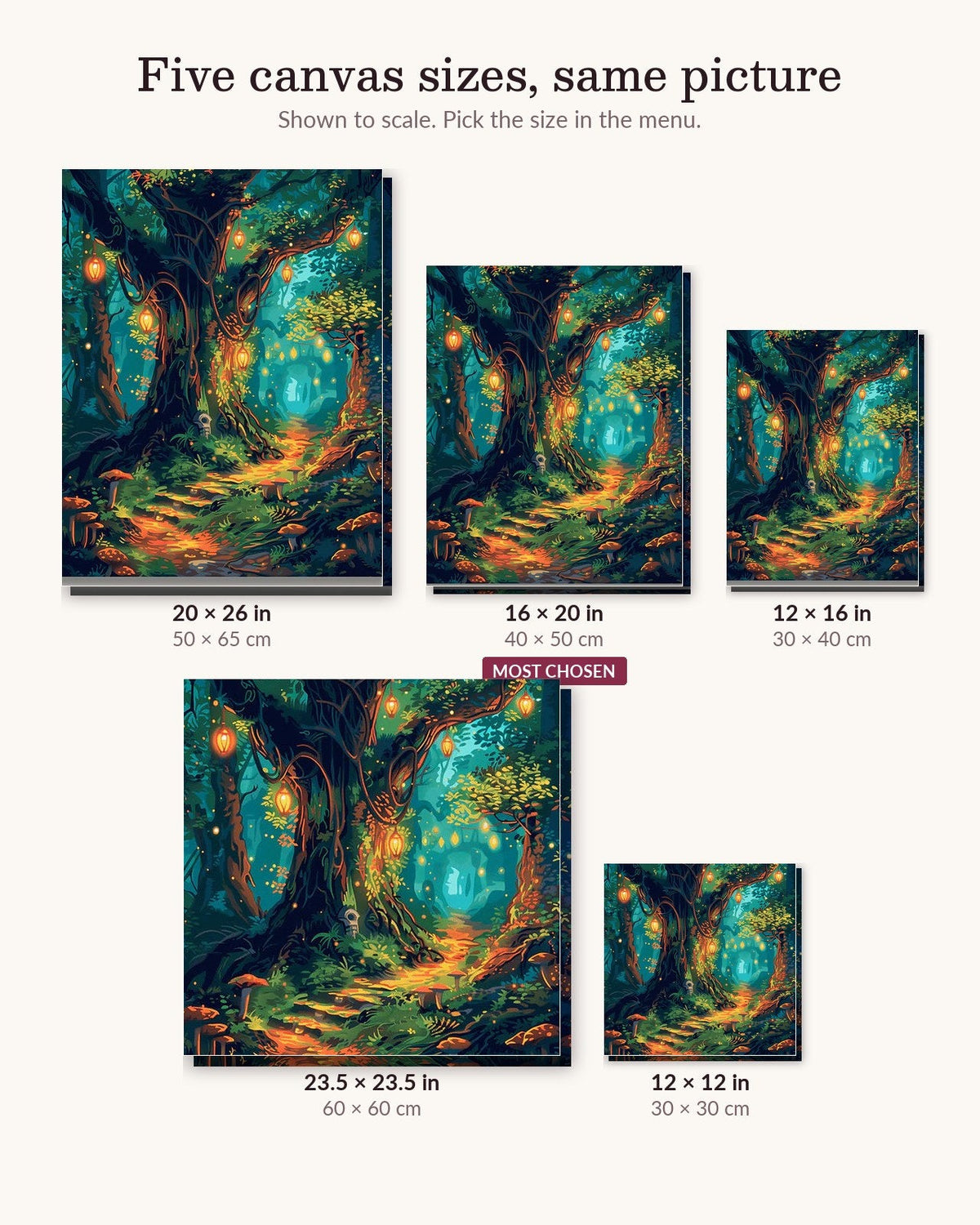 Illuminated Woodland | Paint by Numbers Kit