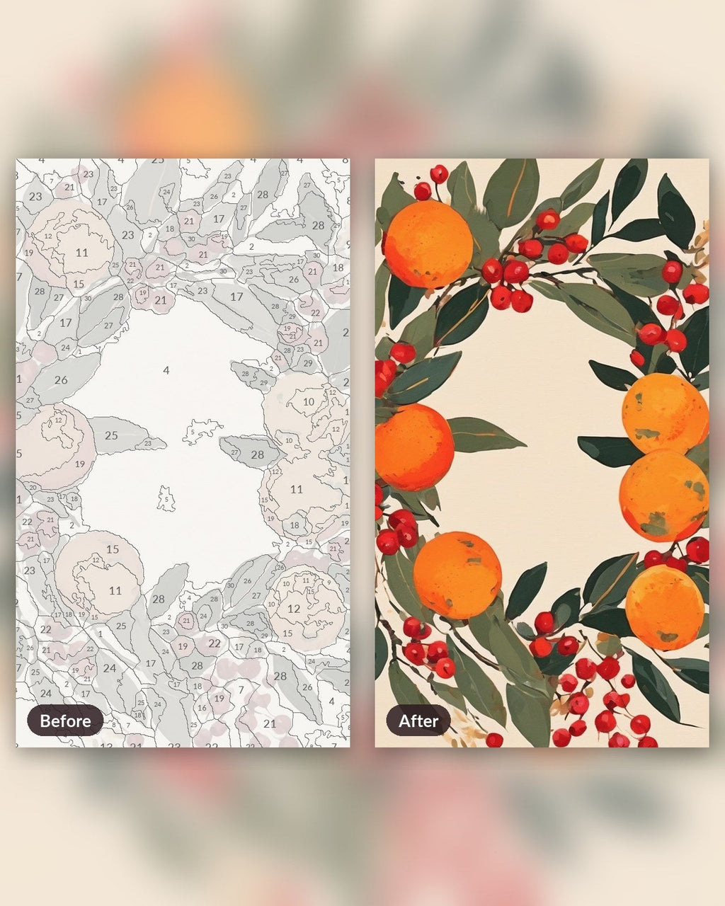 Harvest Wreath | Paint by Numbers Kit