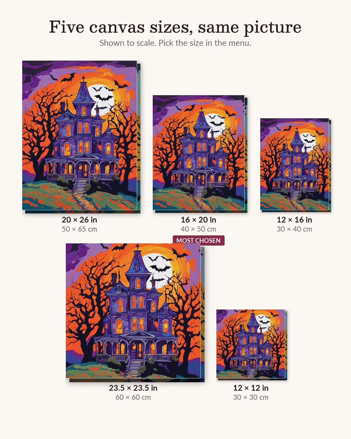 Haunted House on the Hill | Paint by Numbers Kit