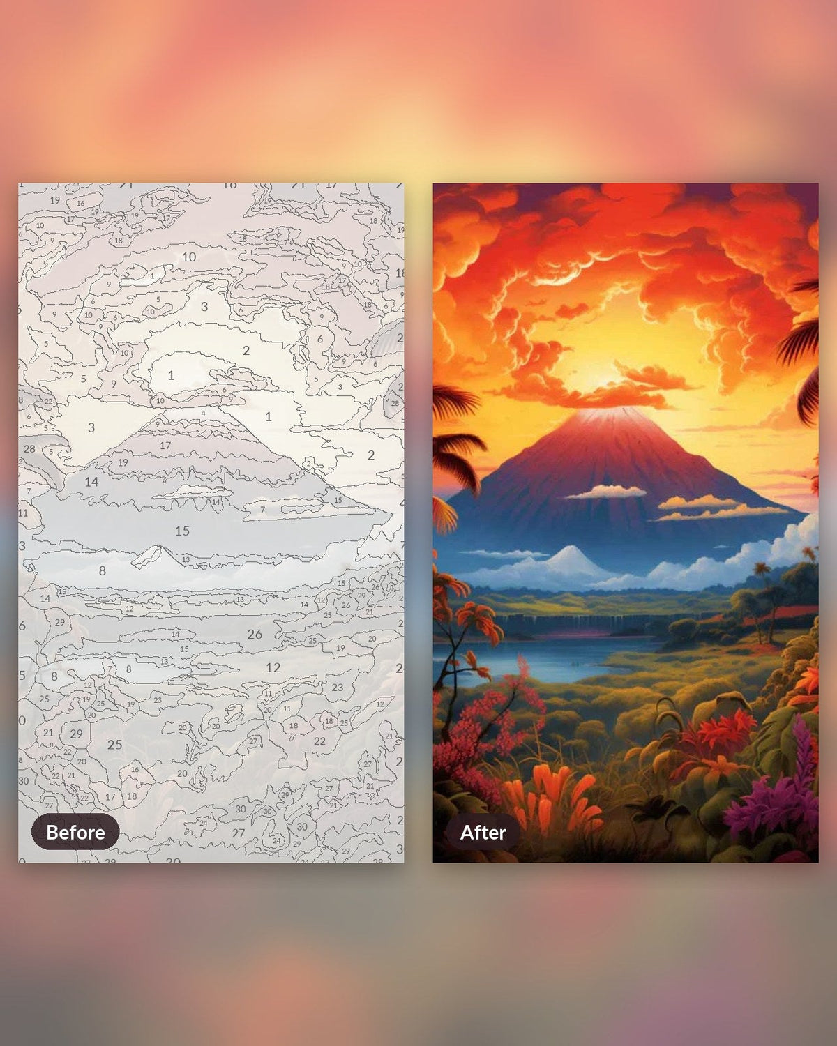 Hawaii's Lava Giant | Paint by Numbers Kit