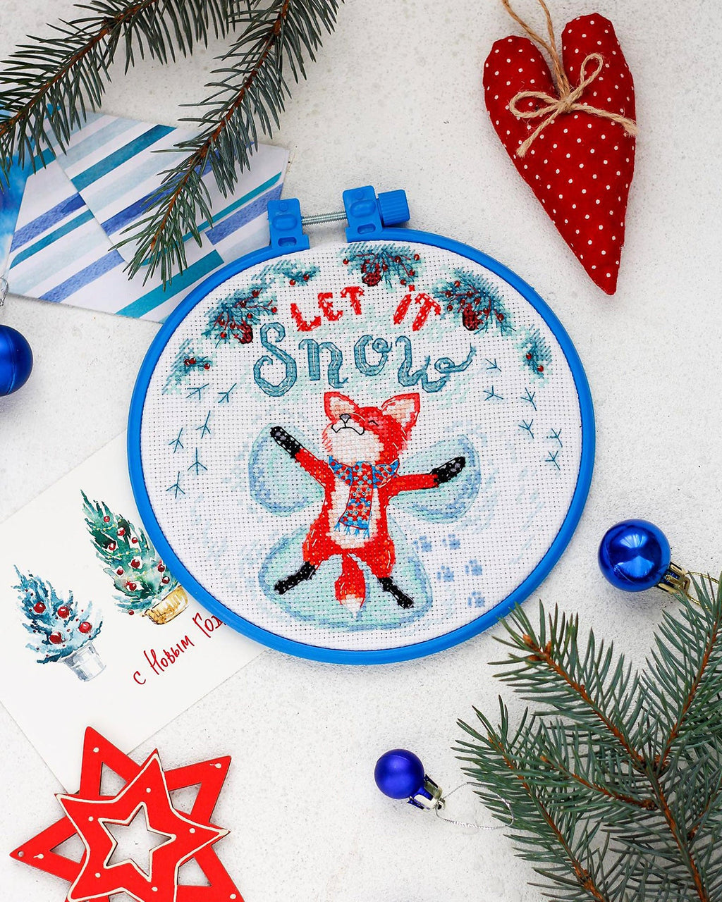 DIY Cross Stitch Kit - Snow Angel