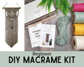 Beginner macrame wall hanging DIY craft kit