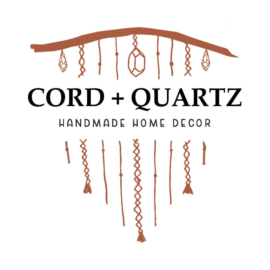 Beginner Macrame DIY craft kit. Mini half mandala