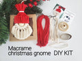 Macrame gnome Christmas ornament DIY craft kit
