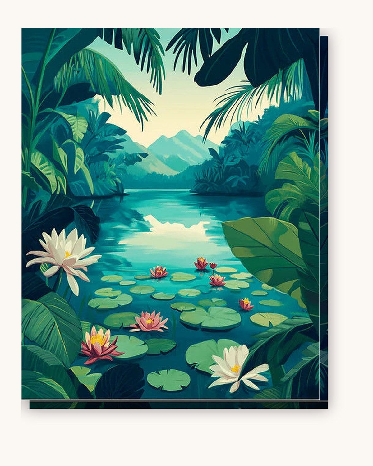 Lilies of the Lagoon | Paint by Numbers Kit