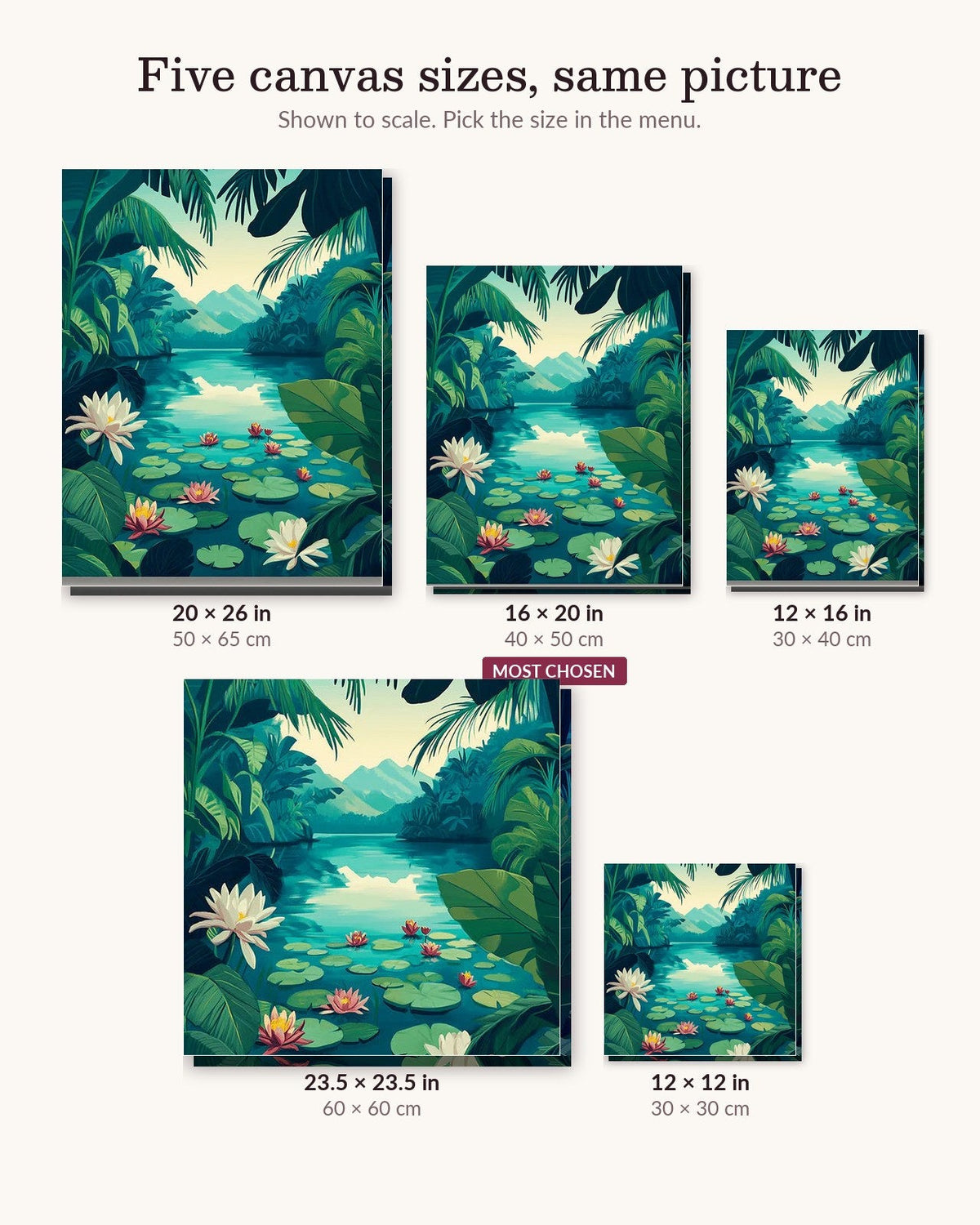 Lilies of the Lagoon | Paint by Numbers Kit