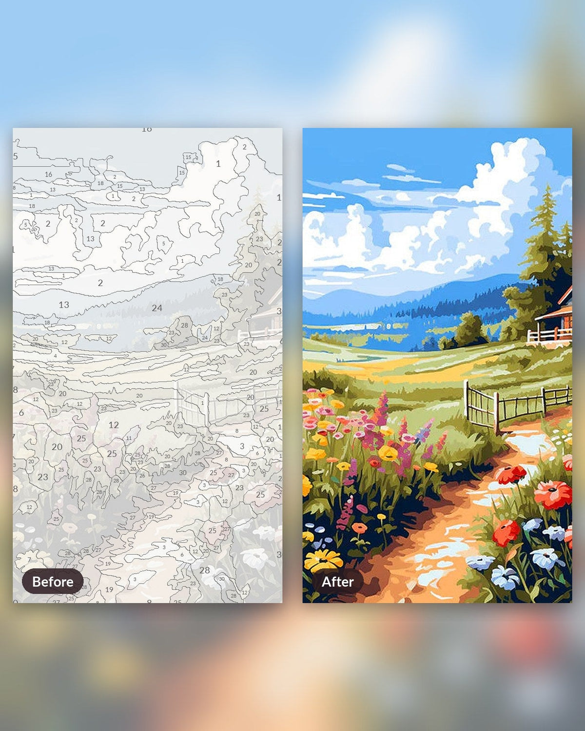 Meadow's Embrace | Paint by Numbers Kit