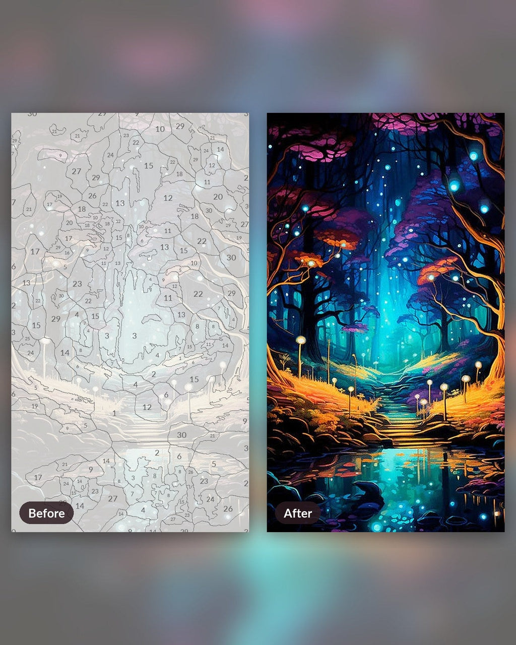 Mystical Forest Glow | Paint by Numbers Kit