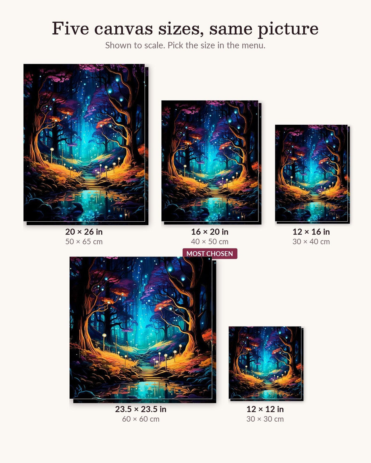 Mystical Forest Glow | Paint by Numbers Kit