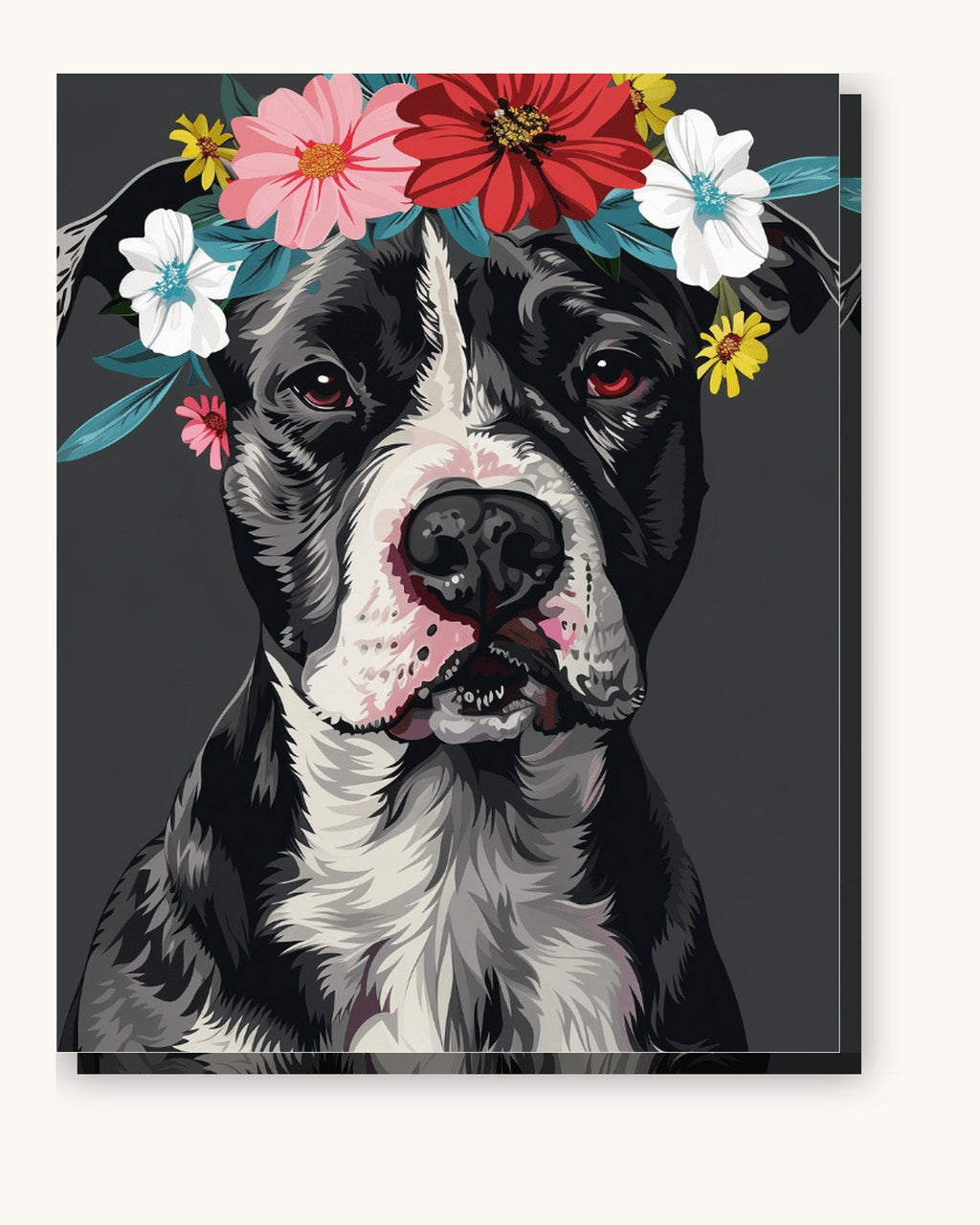 Noble Pitbull | Paint by Numbers Kit for Adults