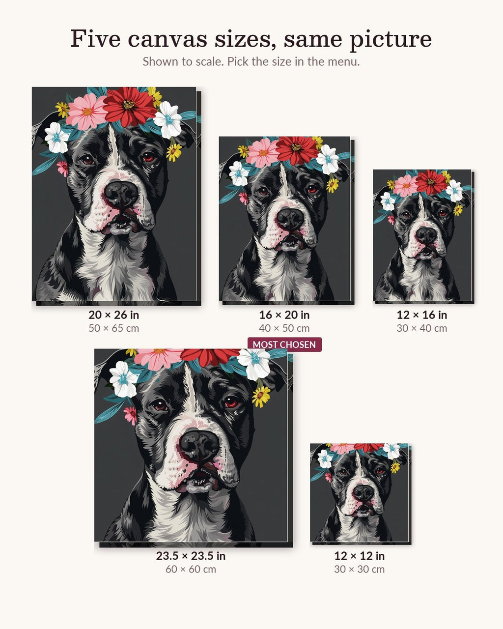Noble Pitbull | Paint by Numbers Kit for Adults