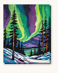 Northern Lights over the Pines | Paint by Numbers Kit