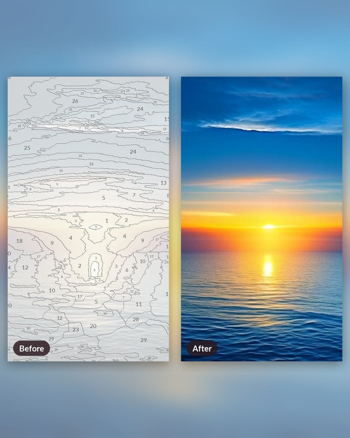 Ocean's First Light | Paint by Numbers Kit