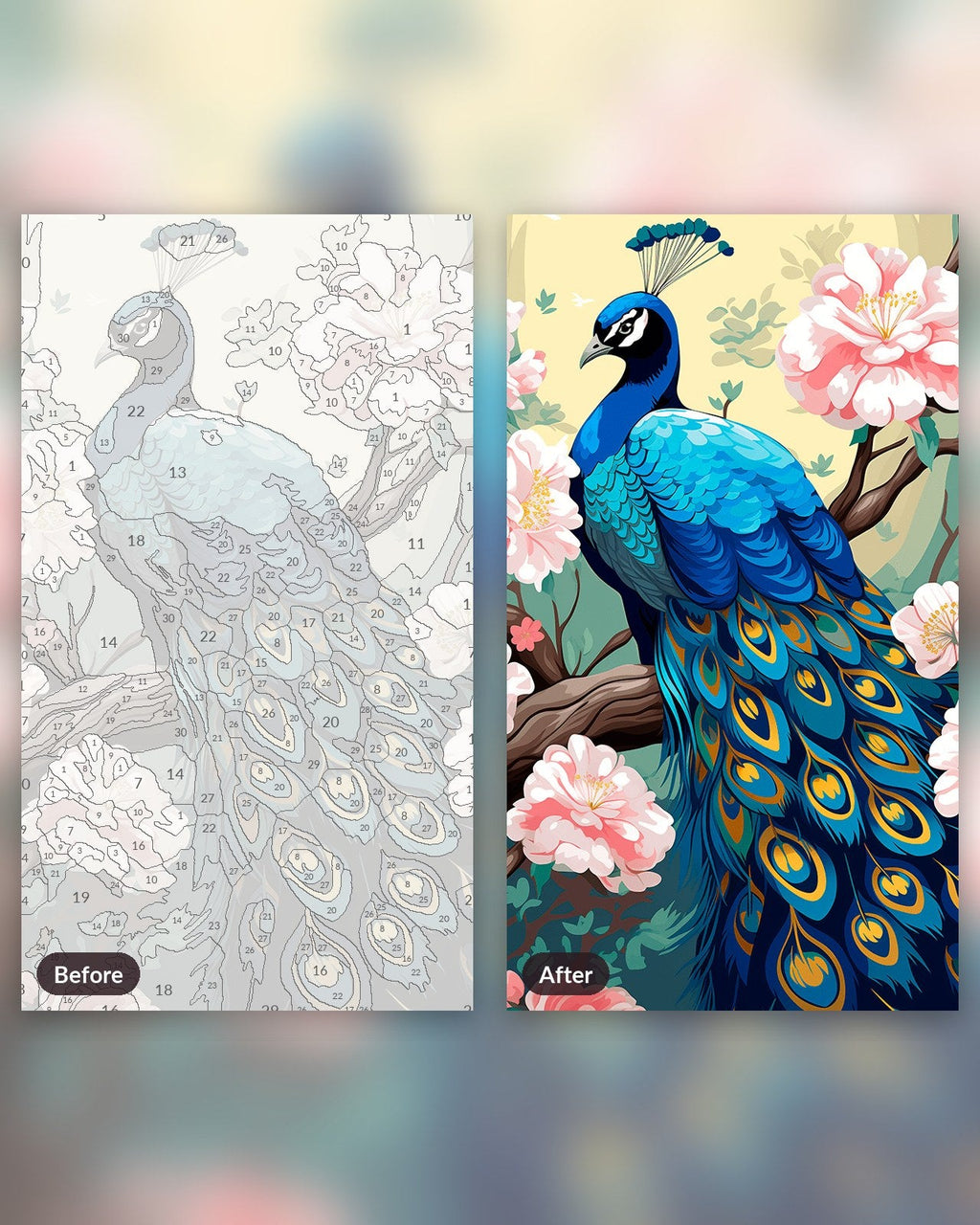 Peacock's Elegance | Paint by Numbers Kit