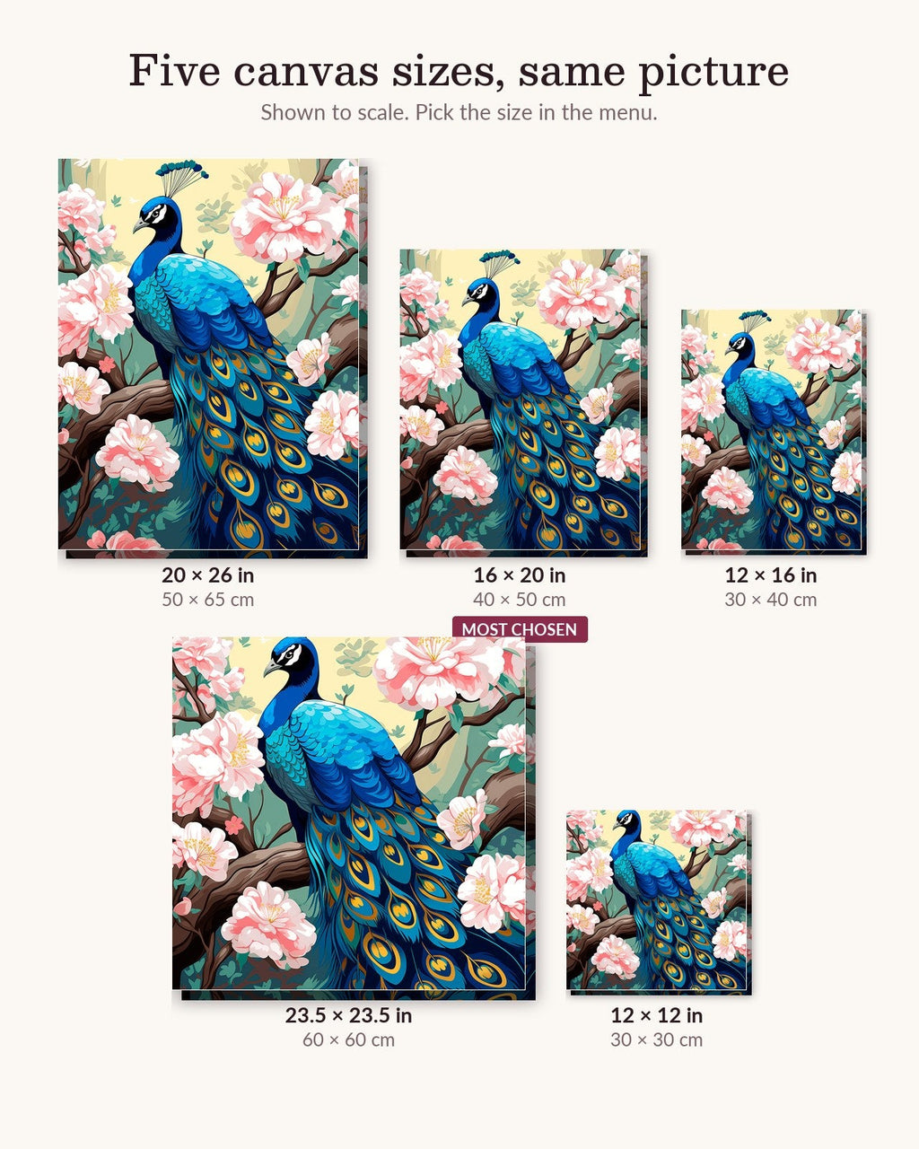 Peacock's Elegance | Paint by Numbers Kit