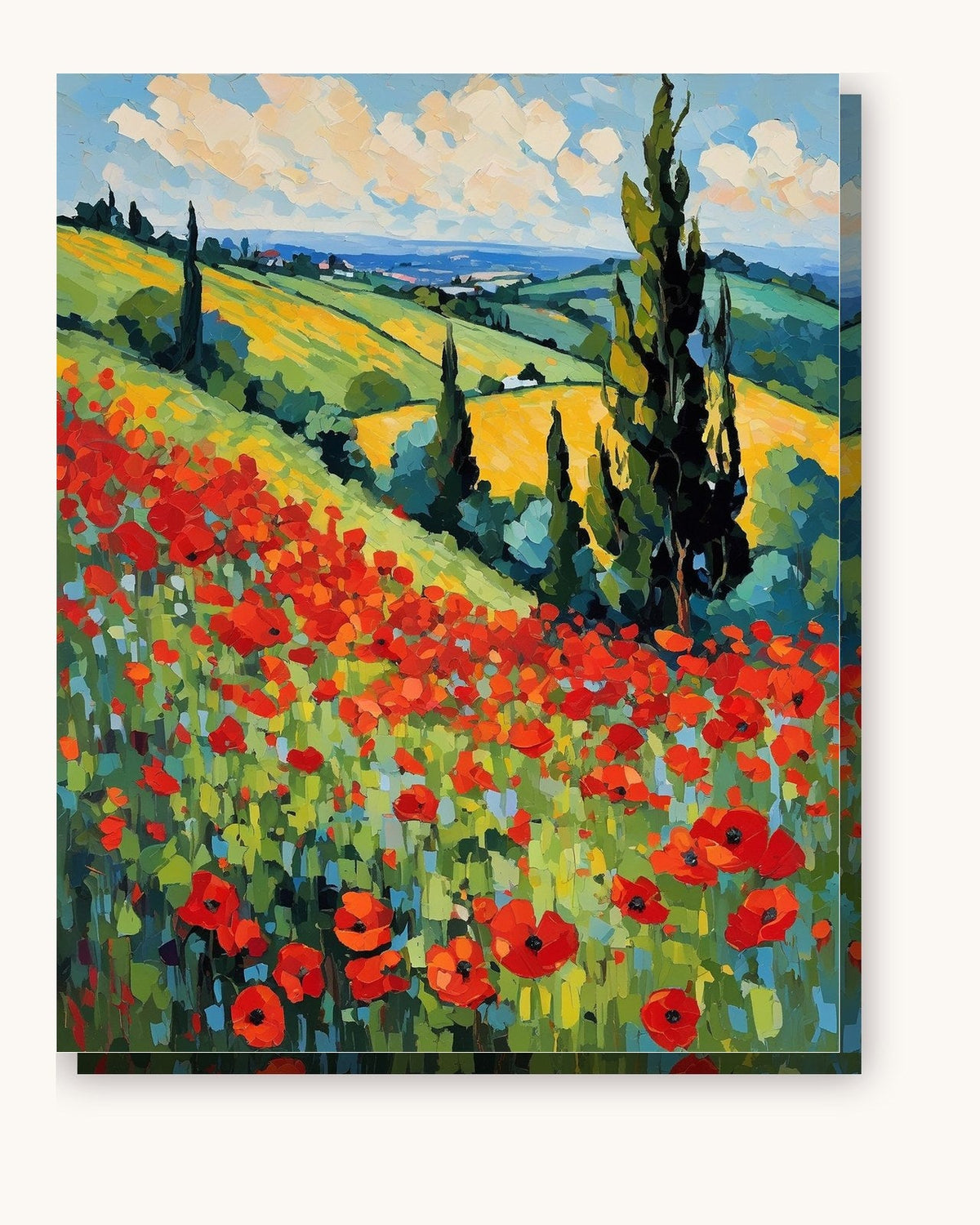 Poppy Field after Monet | Paint by Numbers Kit