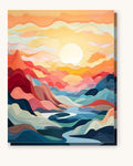 Prismatic Peaks | Paint by Numbers Kit