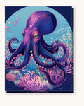 Purple Octopus | Paint by Numbers Kit