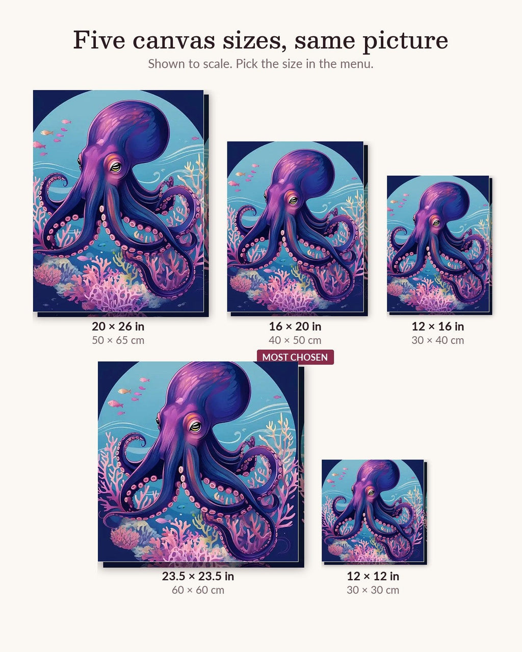 Purple Octopus | Paint by Numbers Kit