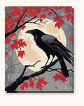 Raven on the Maple Branch | Paint by Numbers Kit