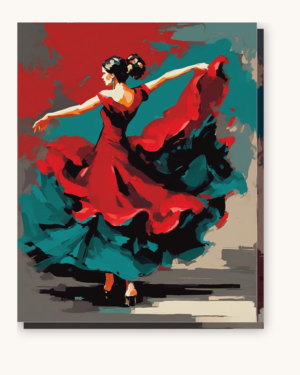 Red Dress Dancer | Paint by Numbers Kit