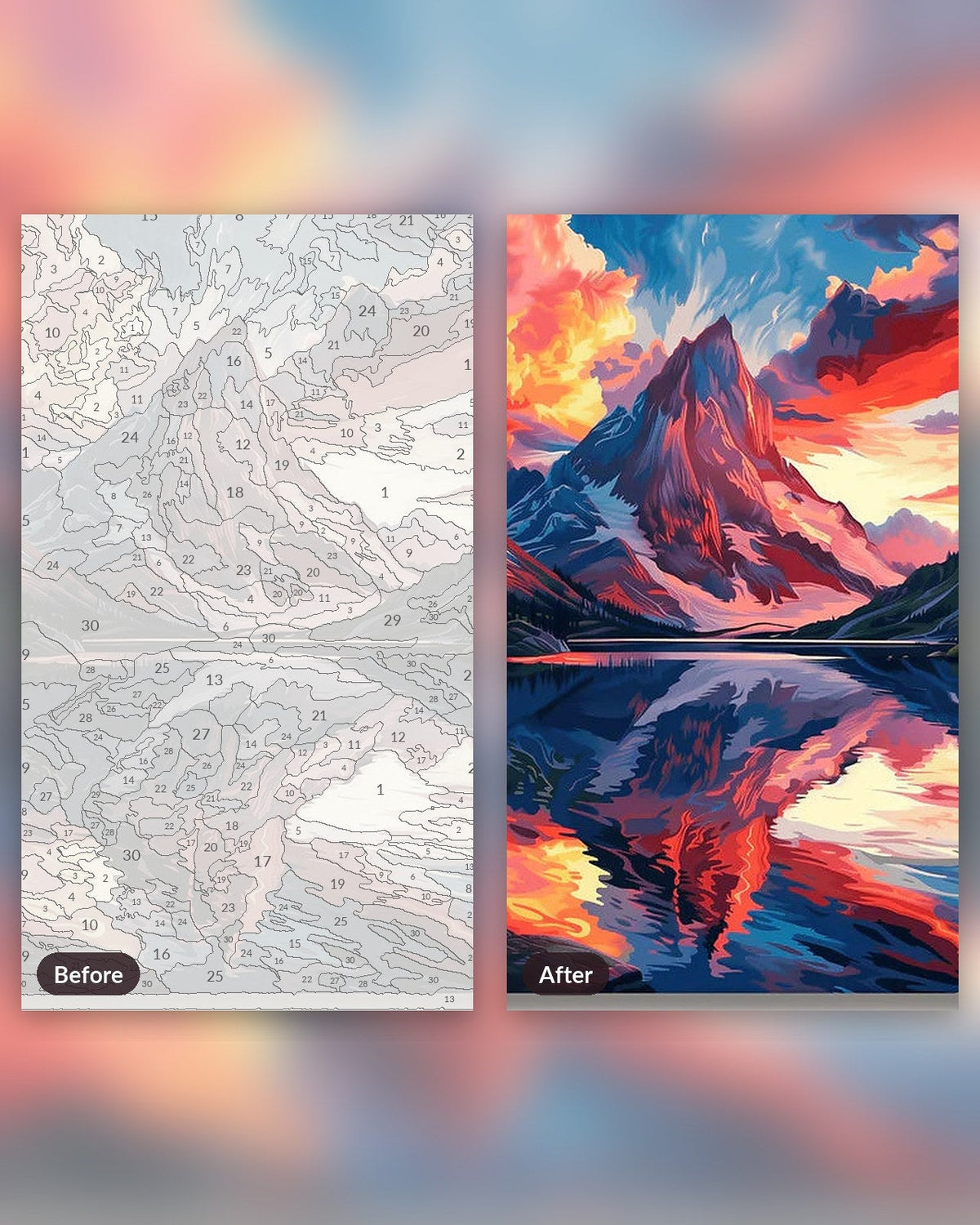 Sierra of Flames | Paint by Numbers Kit