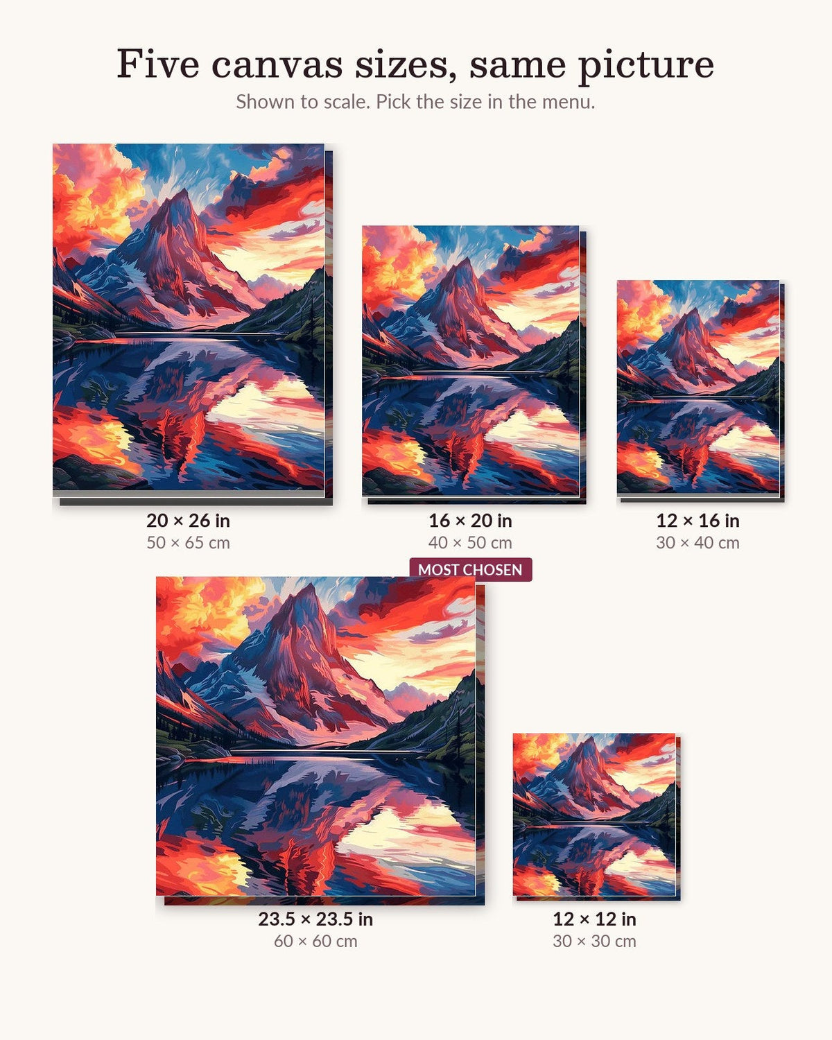 Sierra of Flames | Paint by Numbers Kit