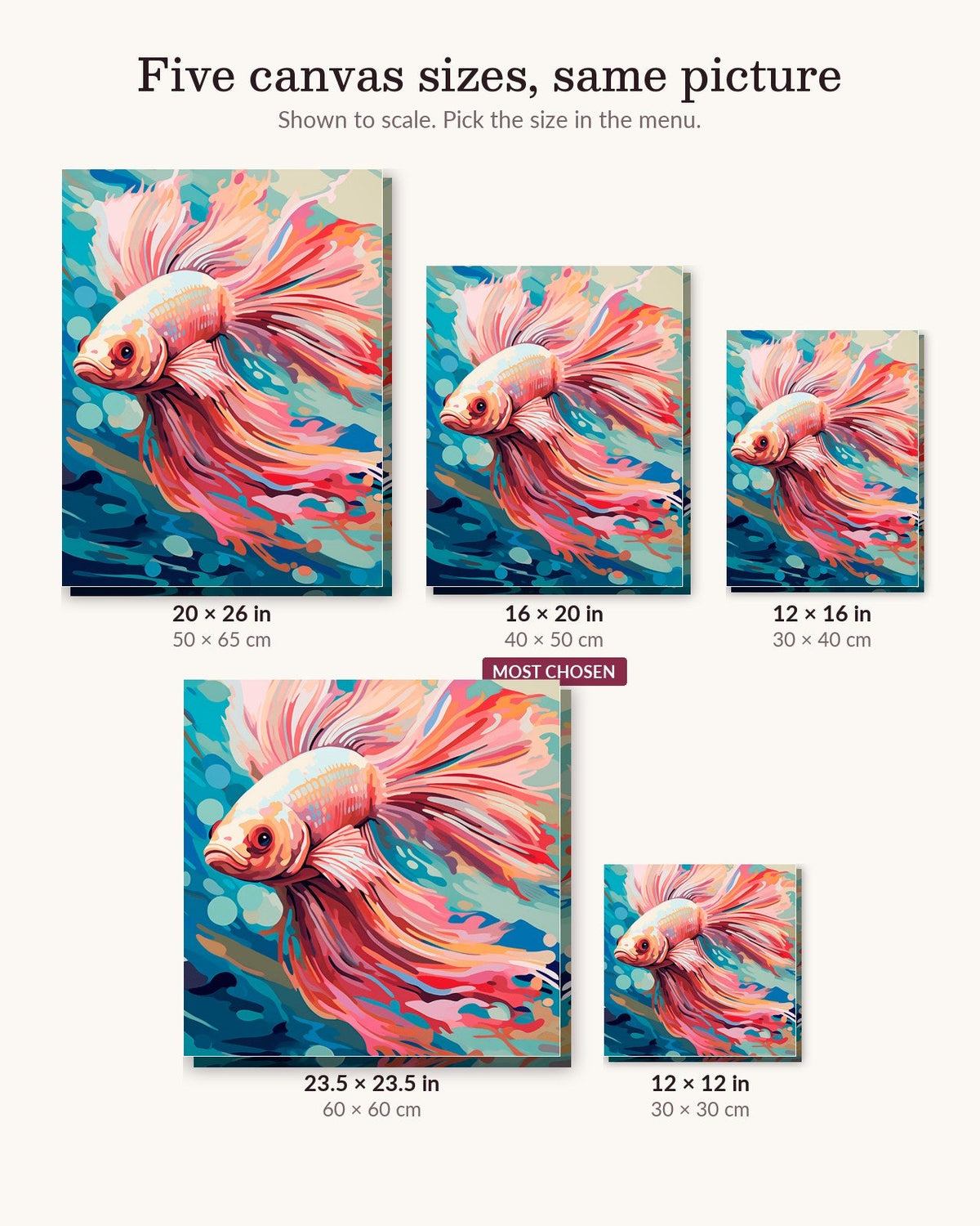 Regal Betta Fish | Paint by Numbers Kit