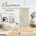 Macrame wall hanging kit "May". Beginner DIY craft kit