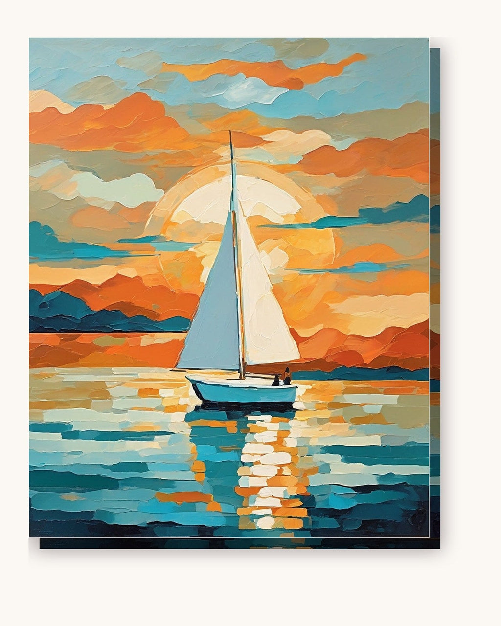 Sailboat at Golden Hour | Paint by Numbers Kit
