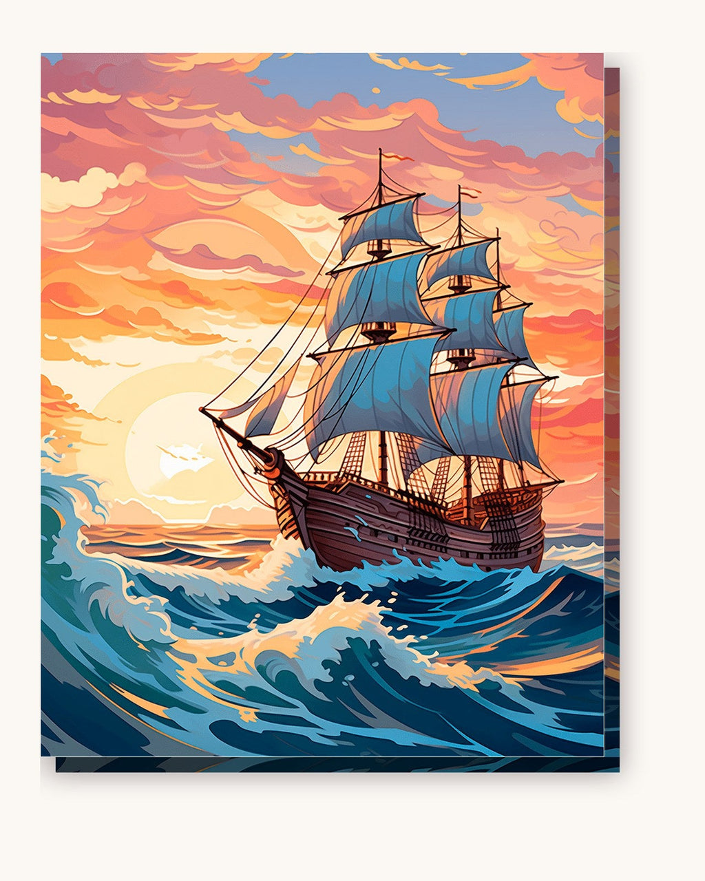 Sailing into the Sunset | Paint by Numbers Kit