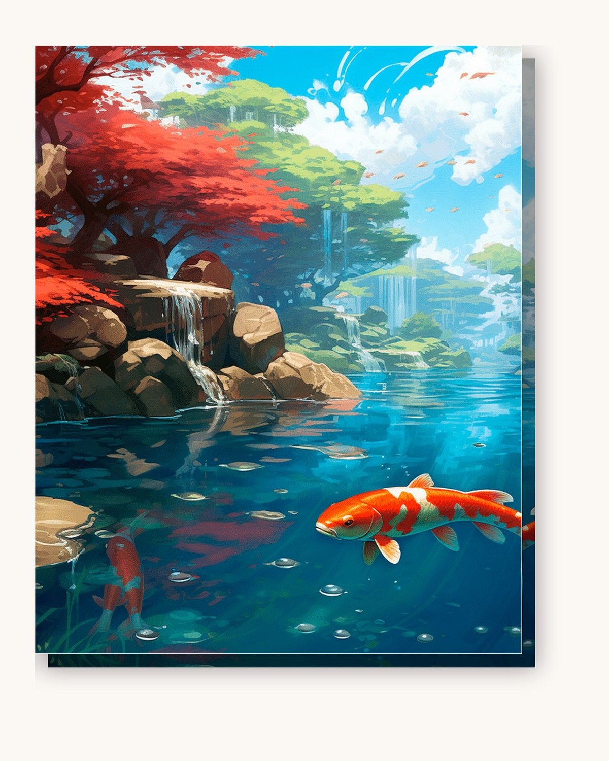 Serene Koi Pond | Paint by Numbers Kit