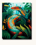 Serpentine Elegance | Paint by Numbers Kit for Adults