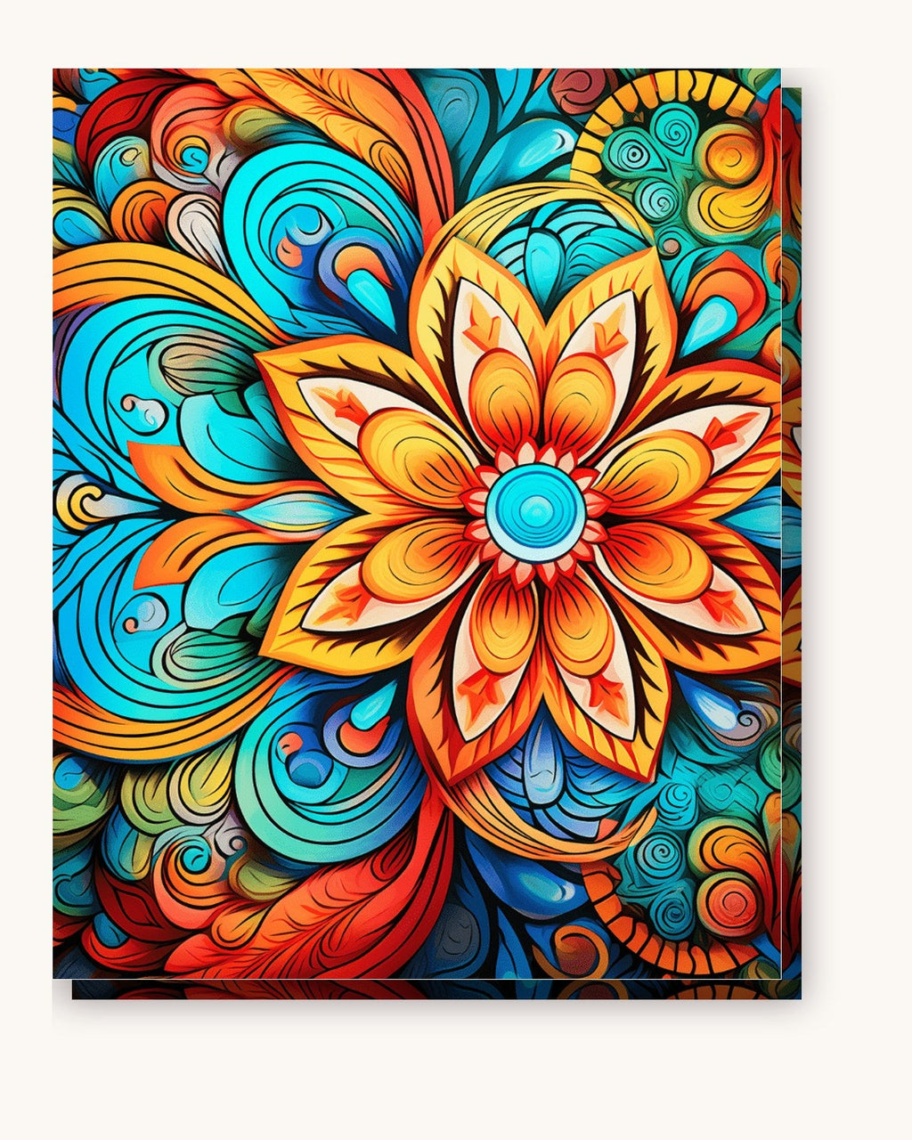 Abstract Floral Swirls | Paint by Numbers Kit