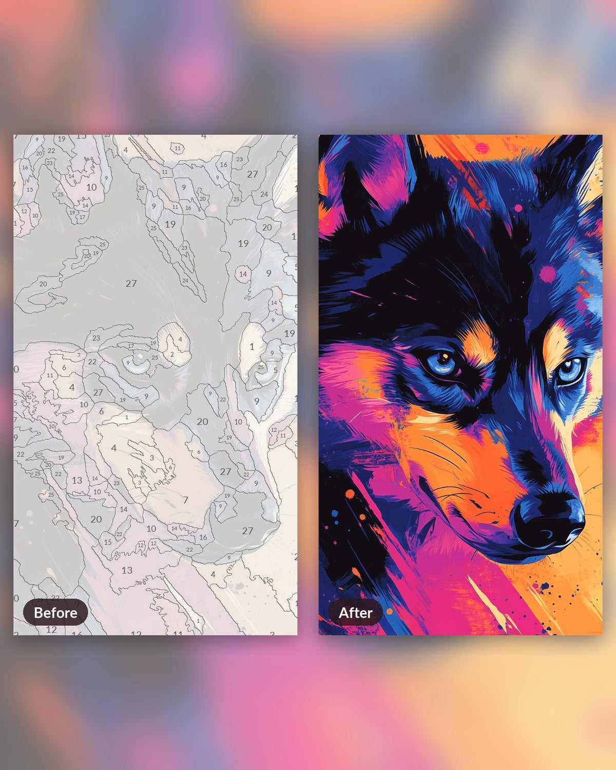 Spry Husky | Paint by Numbers Kit