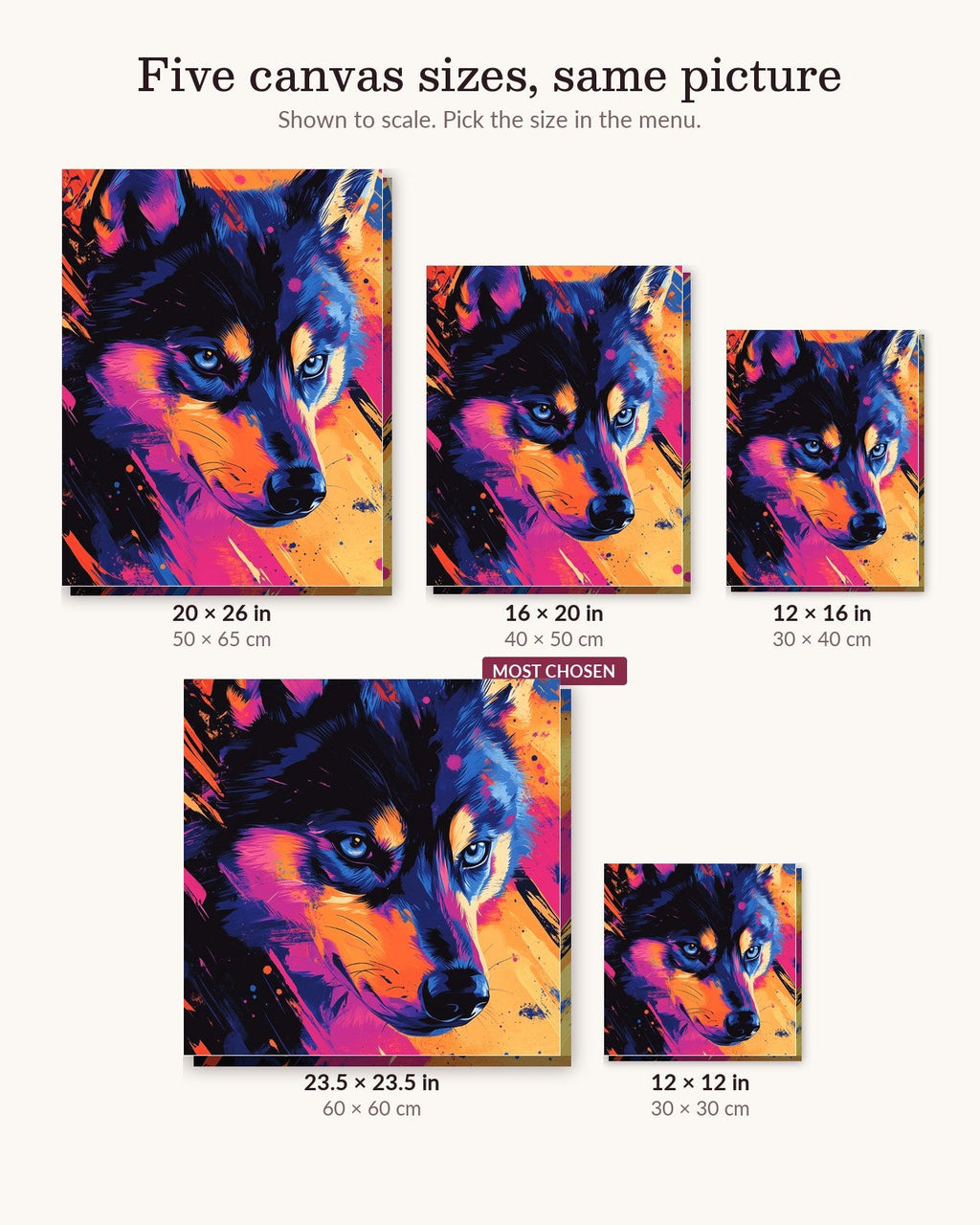 Spry Husky | Paint by Numbers Kit
