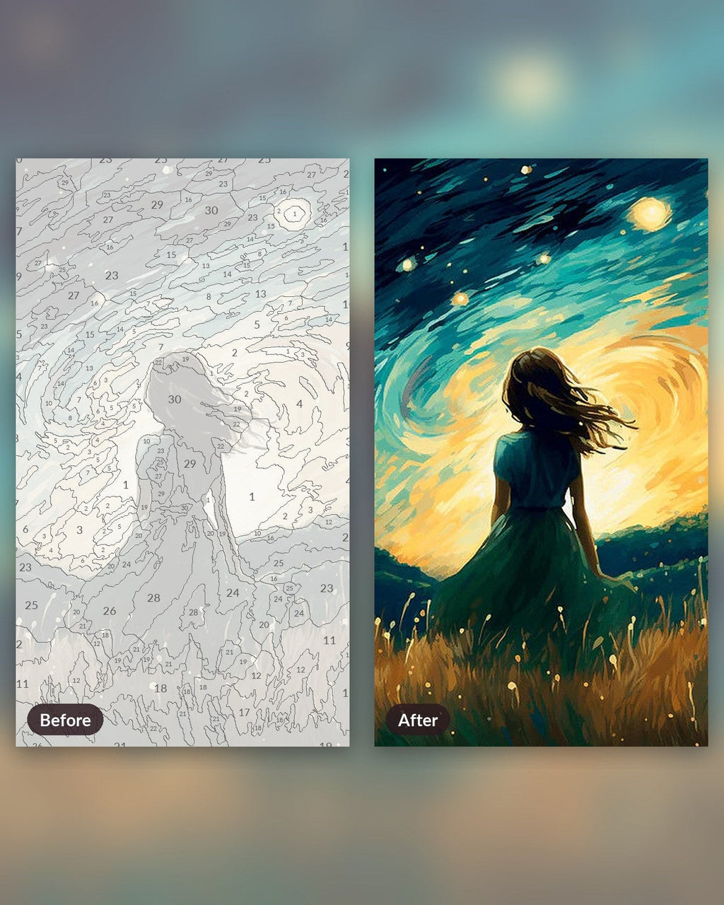 Celestial Reflection | Paint by Numbers Kit